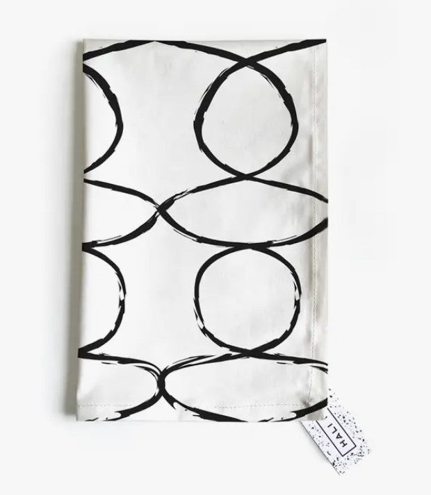 Tea Towel - Twisted B&W