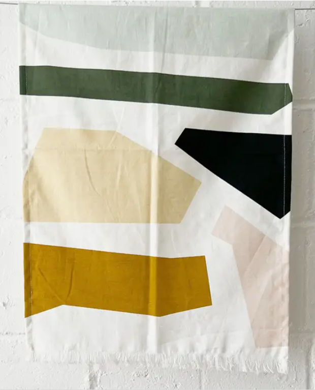 Color Block Tea Towel