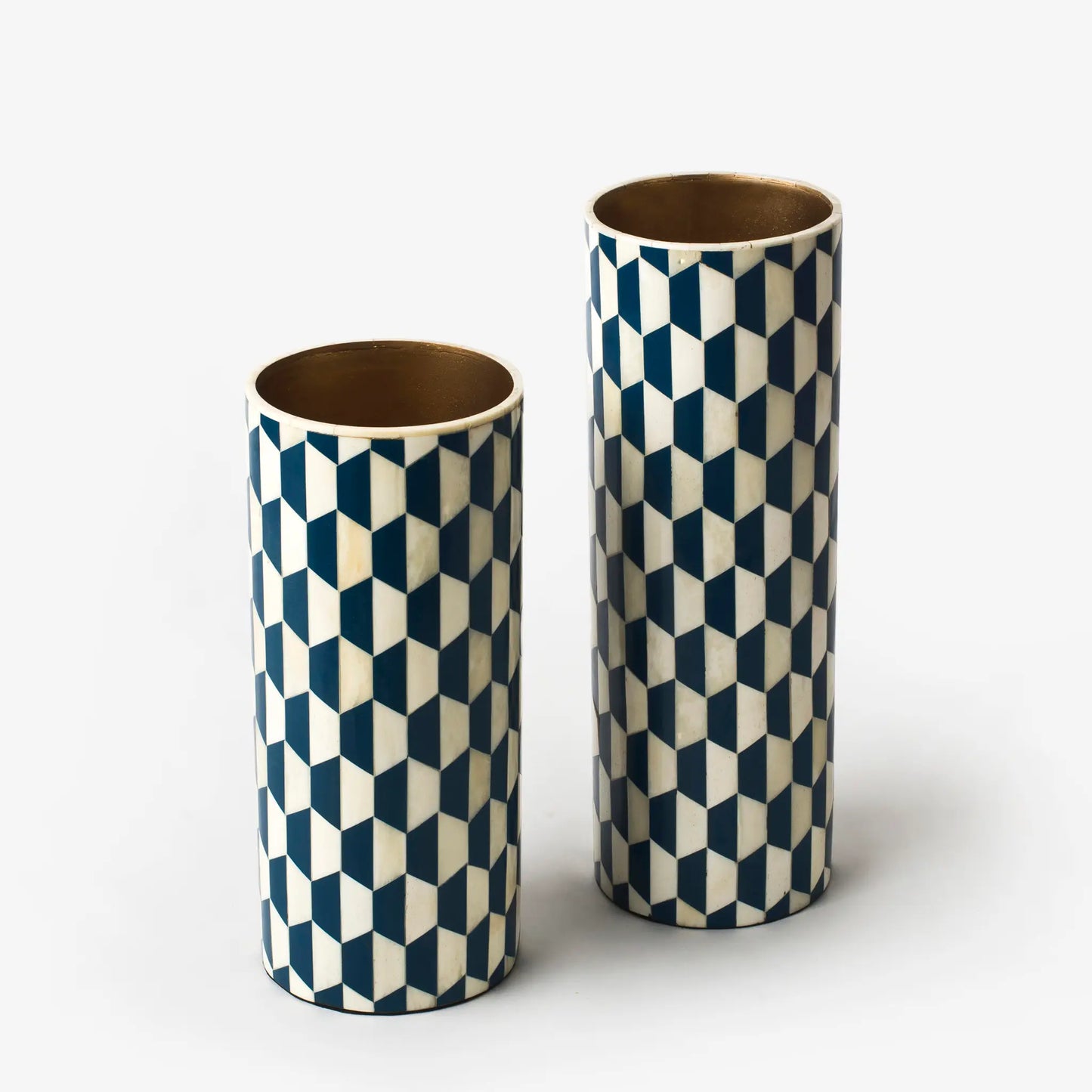 Geo Inlay Vase - Large