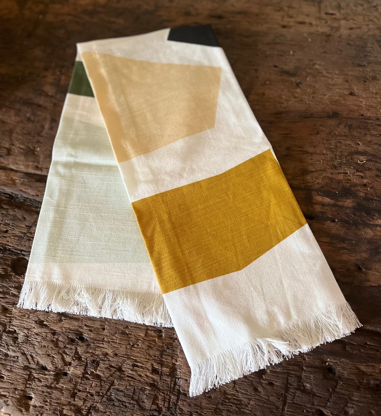 Color Block Tea Towel