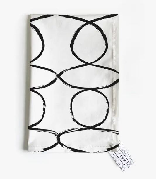 Tea Towel - Twisted B&W