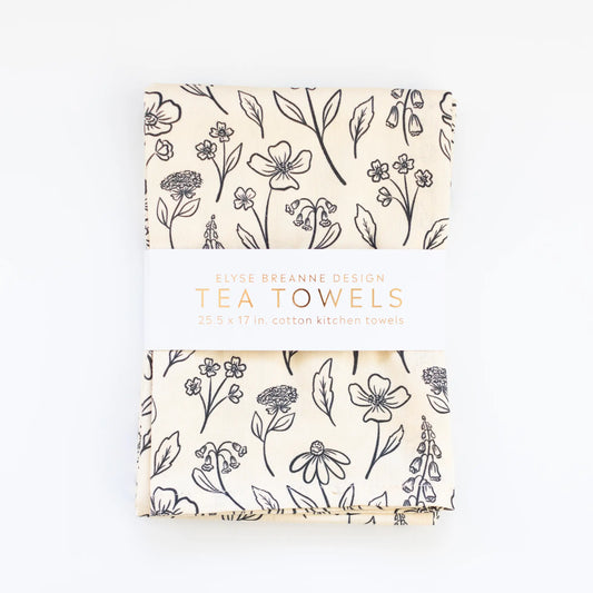 Pressed Floral Tea Towels
